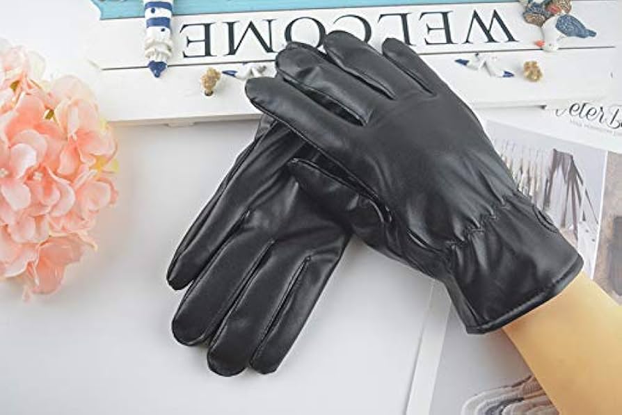   手袋 黒　メンズ Amazon.co.jp: PULABO 黒手袋 メンズ 革 レザー グローブ 防寒